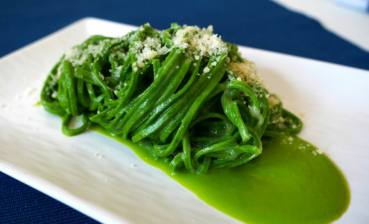 Tagliolini alla crema di piselli